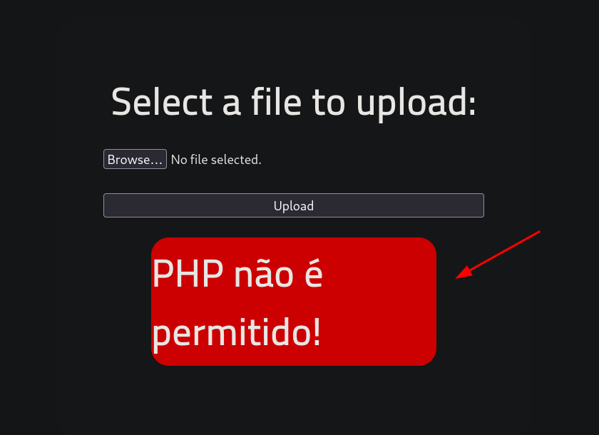 PHP no permitido